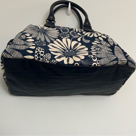 ATMOSPHERE COTTON BLUE AND CREAM WEEKEND HANDBAG. A really fun bag! - Picture 9 of 9